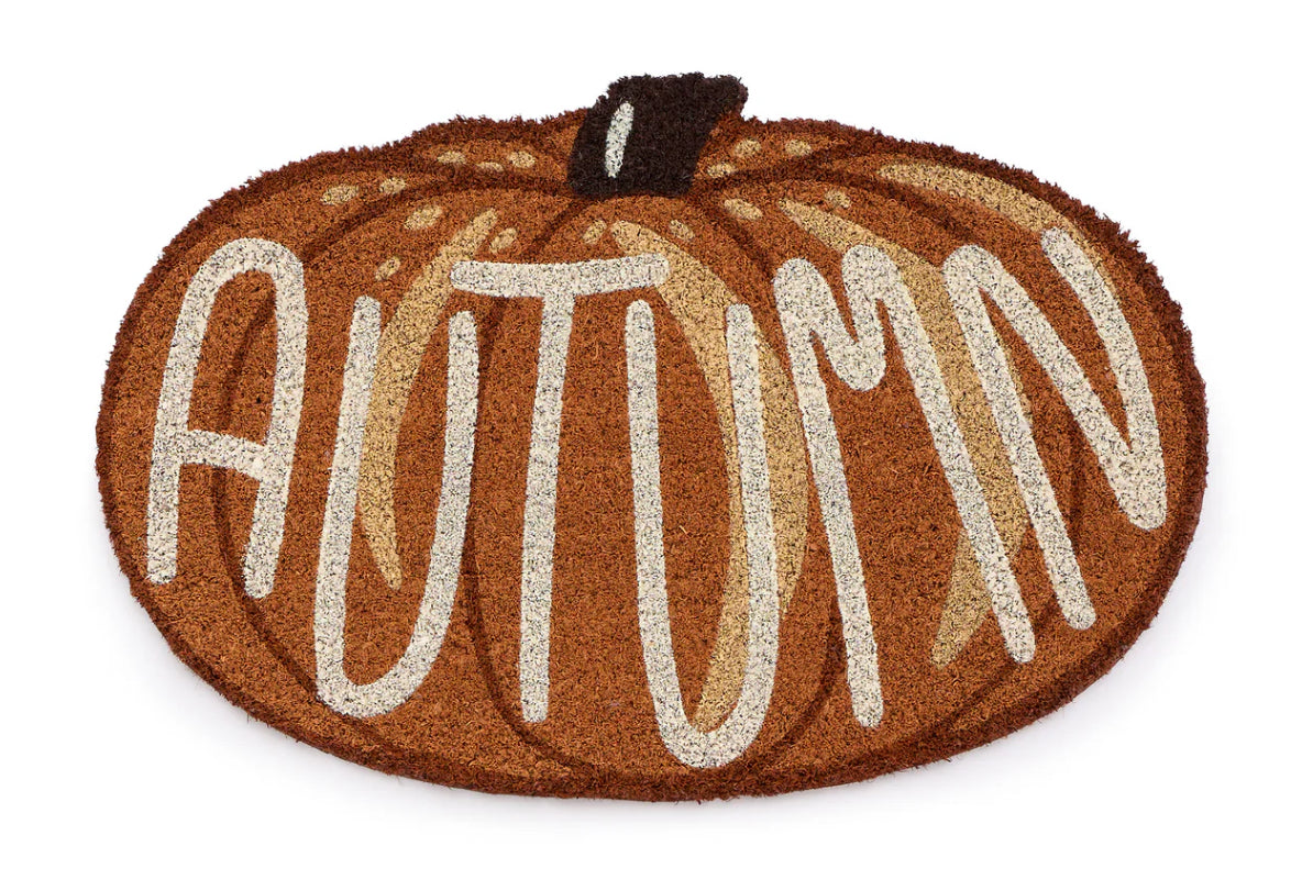My Mat Printed Coir Shaped Autumn Pumpkin