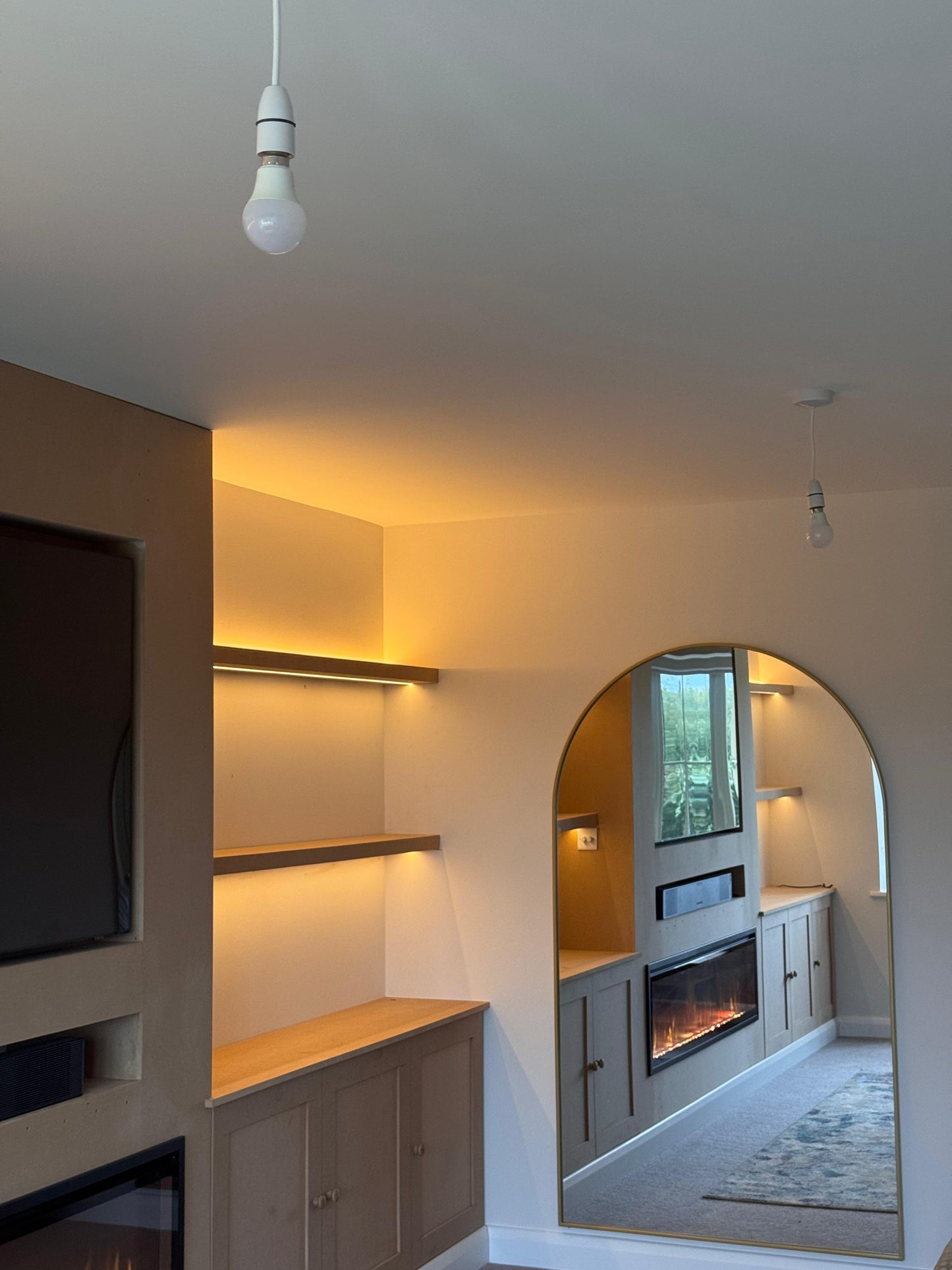 Akiko - Full Length Gold Metal Arched Mirror - 180cm x 105cm