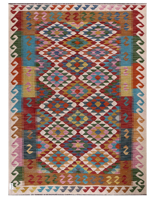 Maimana Afghanistan Kilim Rug - 203 x150 cm-0