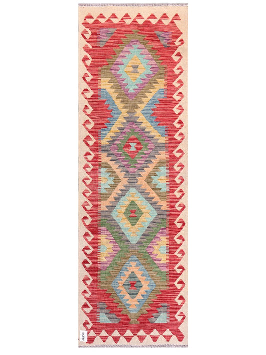 Maimana Afghanistan Kilim Rug - 205 x67 cm-0