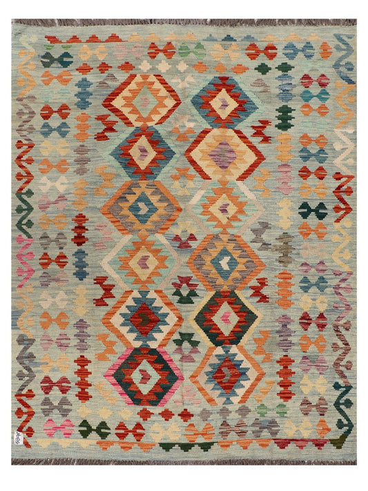 Maimana Afghanistan Kilim Rug - 197 x158 cm-0