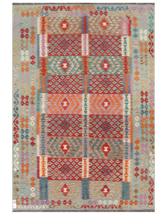 Maimana Afghanistan Kilim Rug - 302 x197 cm-0