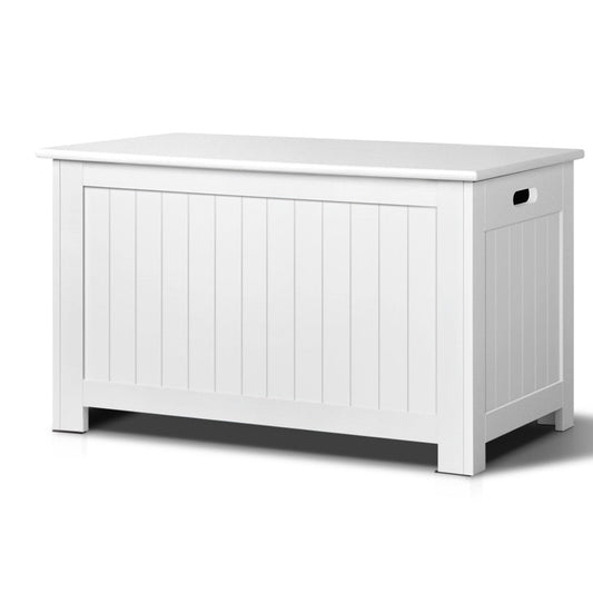 NNEDSZ Kids Wooden Toy Chest Storage Blanket Box White Children Room Organiser-0