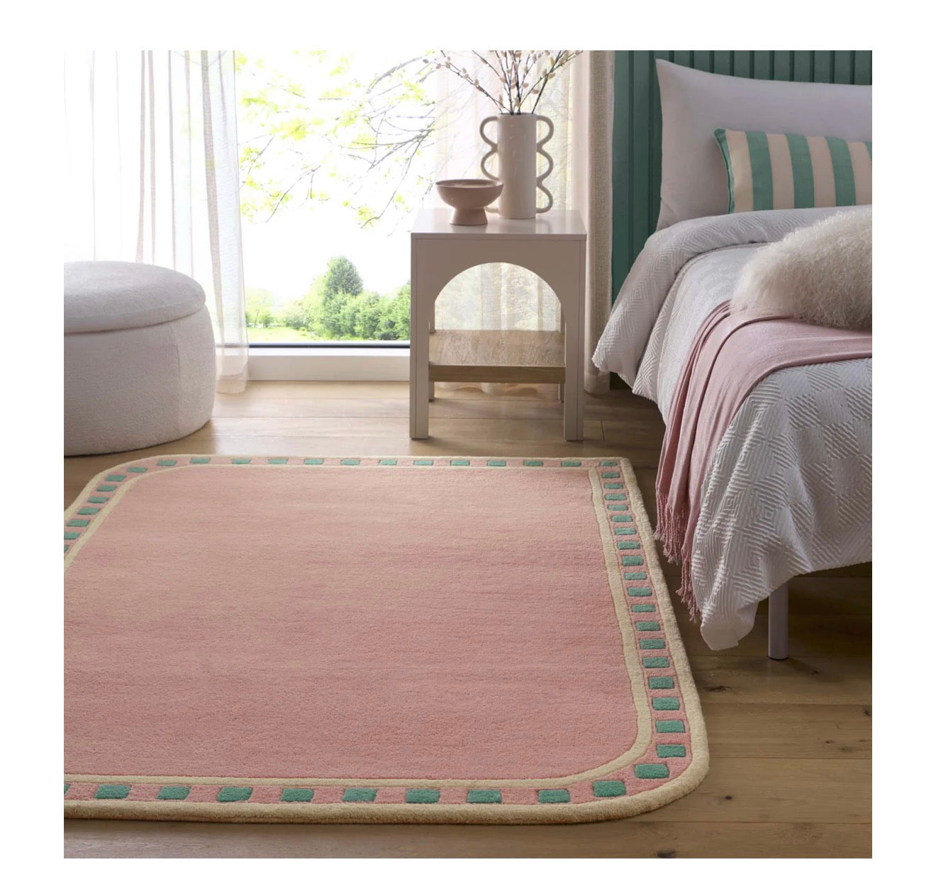 Origins Borderline Pink Rug