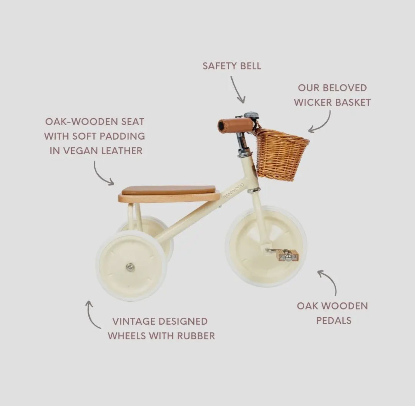 Banwood Trike Vintage - Cream