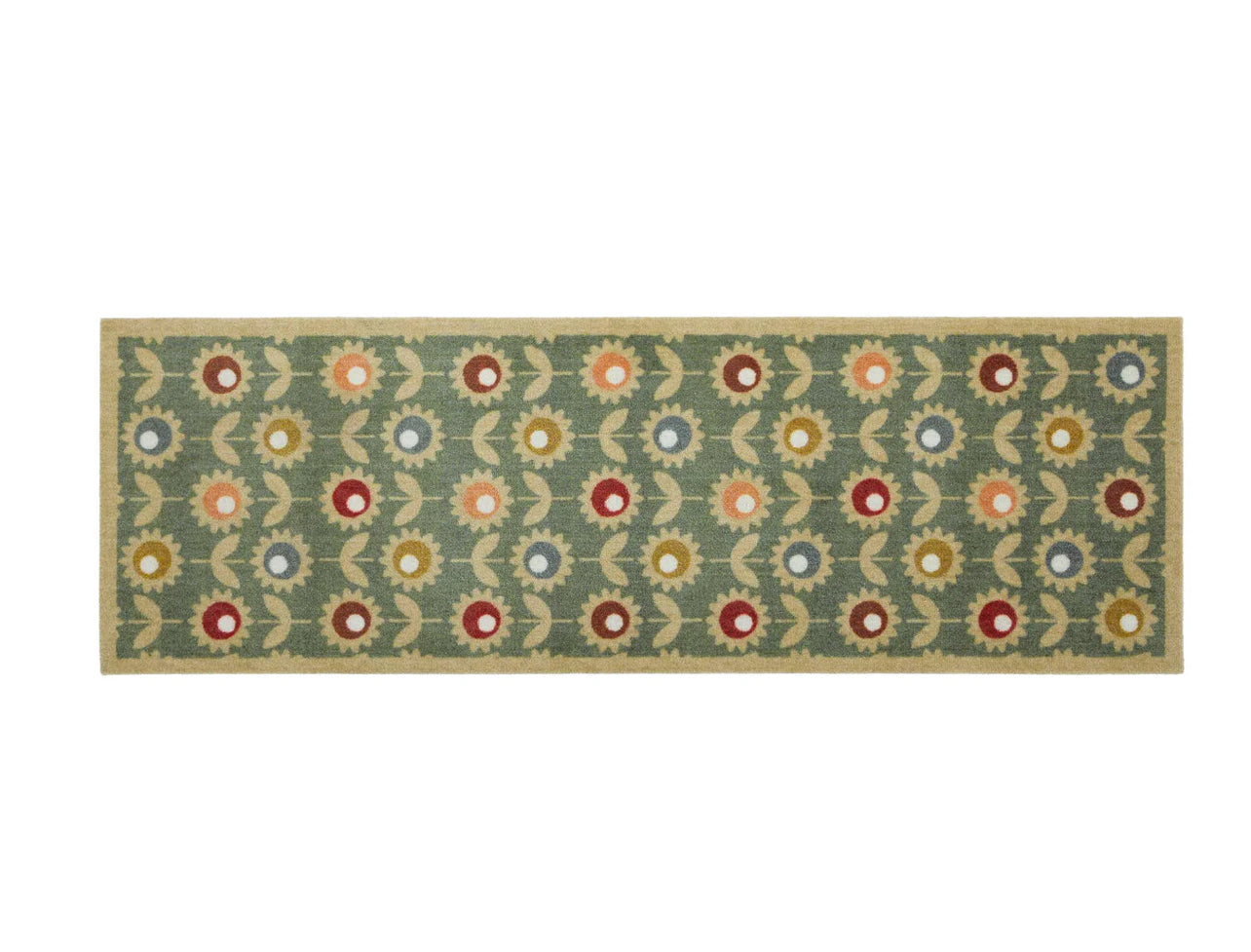 My Mat Nylon Indoor Pattern Multi Floral Sage