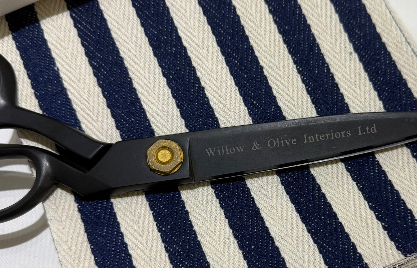 The Pantry Stripe - Fabric – Herringbone Woven Stripe (By The Metre)