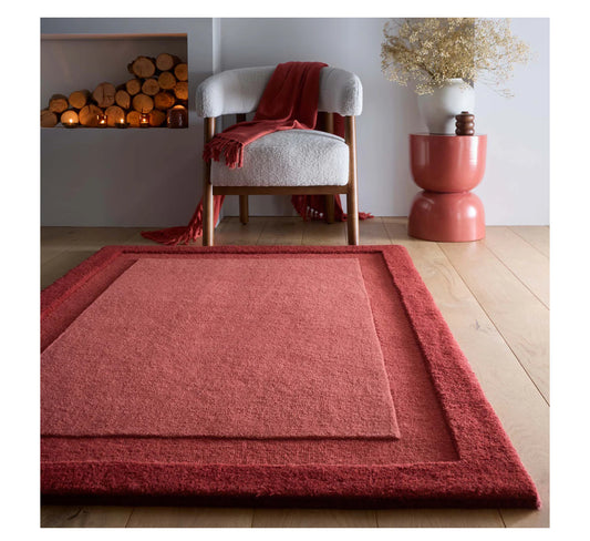 Origins Stacked Border Wine Red