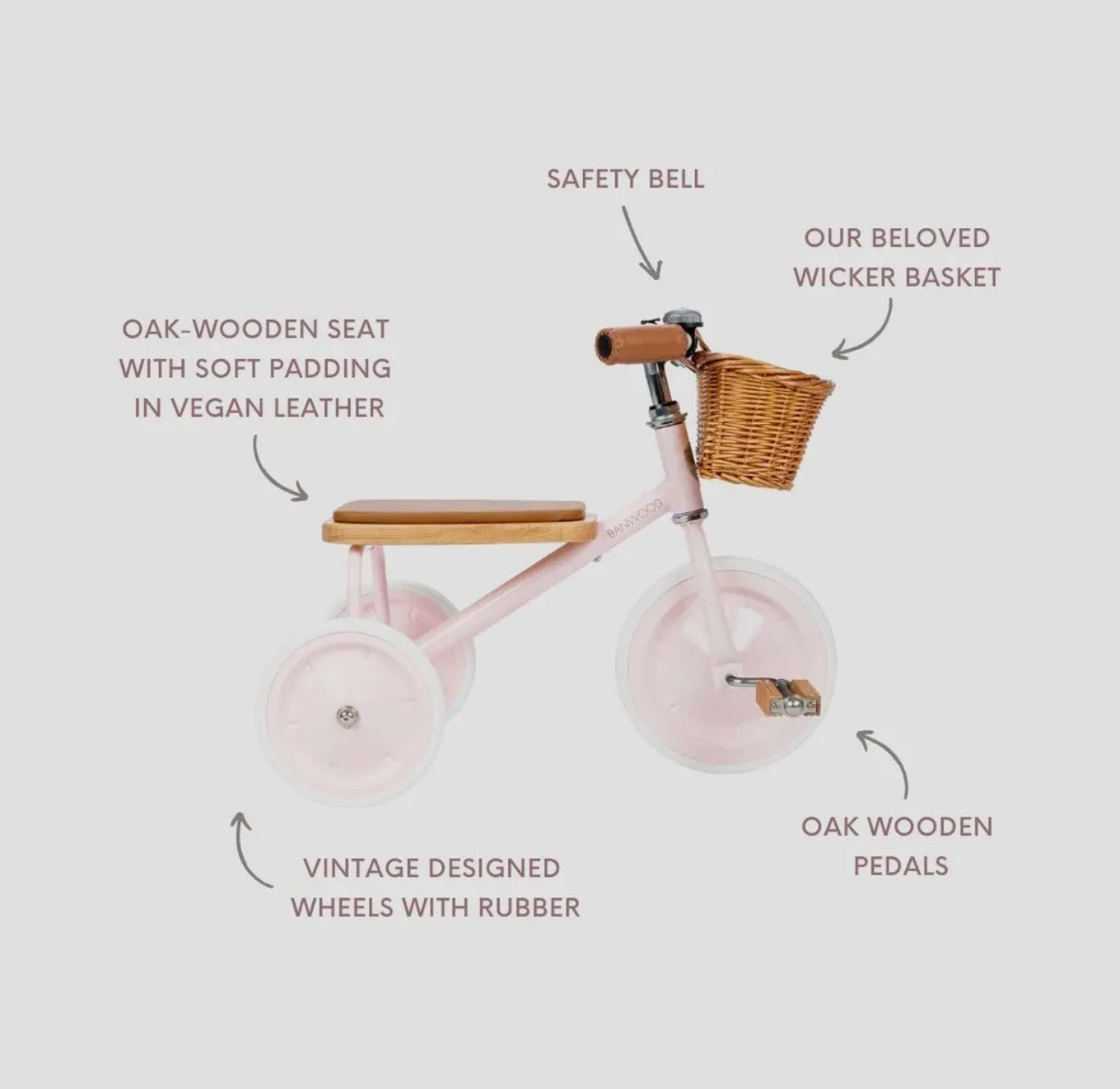 Banwood Trike Vintage - Pink