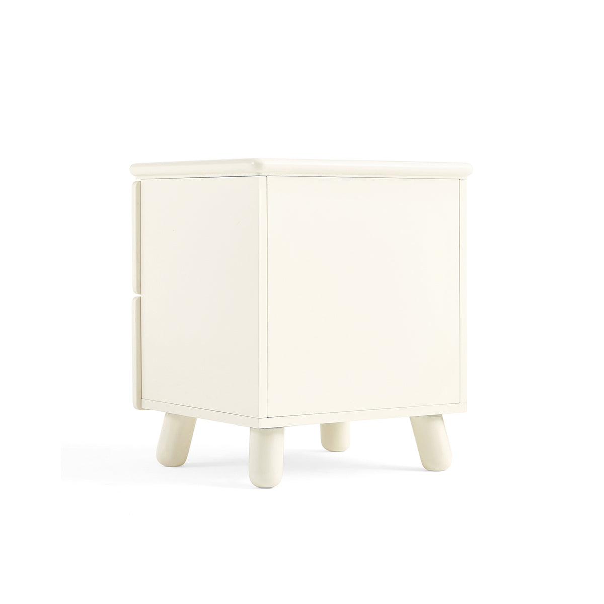 Creamy White Bedside Kids Cabinet-1