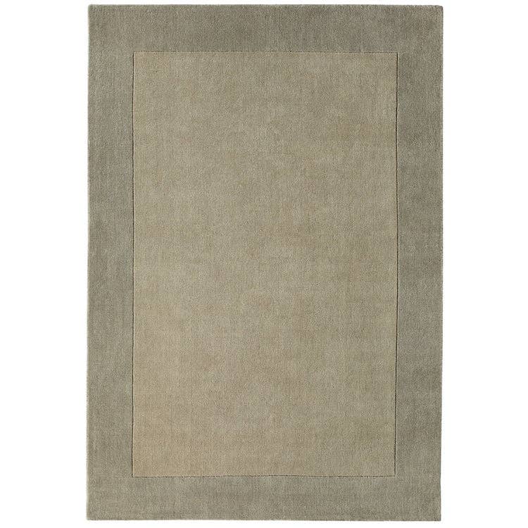Origins Borders Taupe Wool Rug