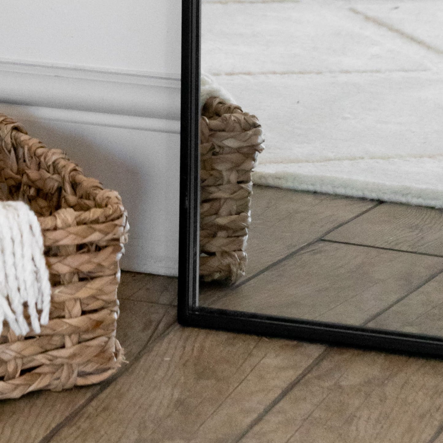 Yoko - Full Length Black Metal Gentle Arch Mirror - 180cm x 90cm-1