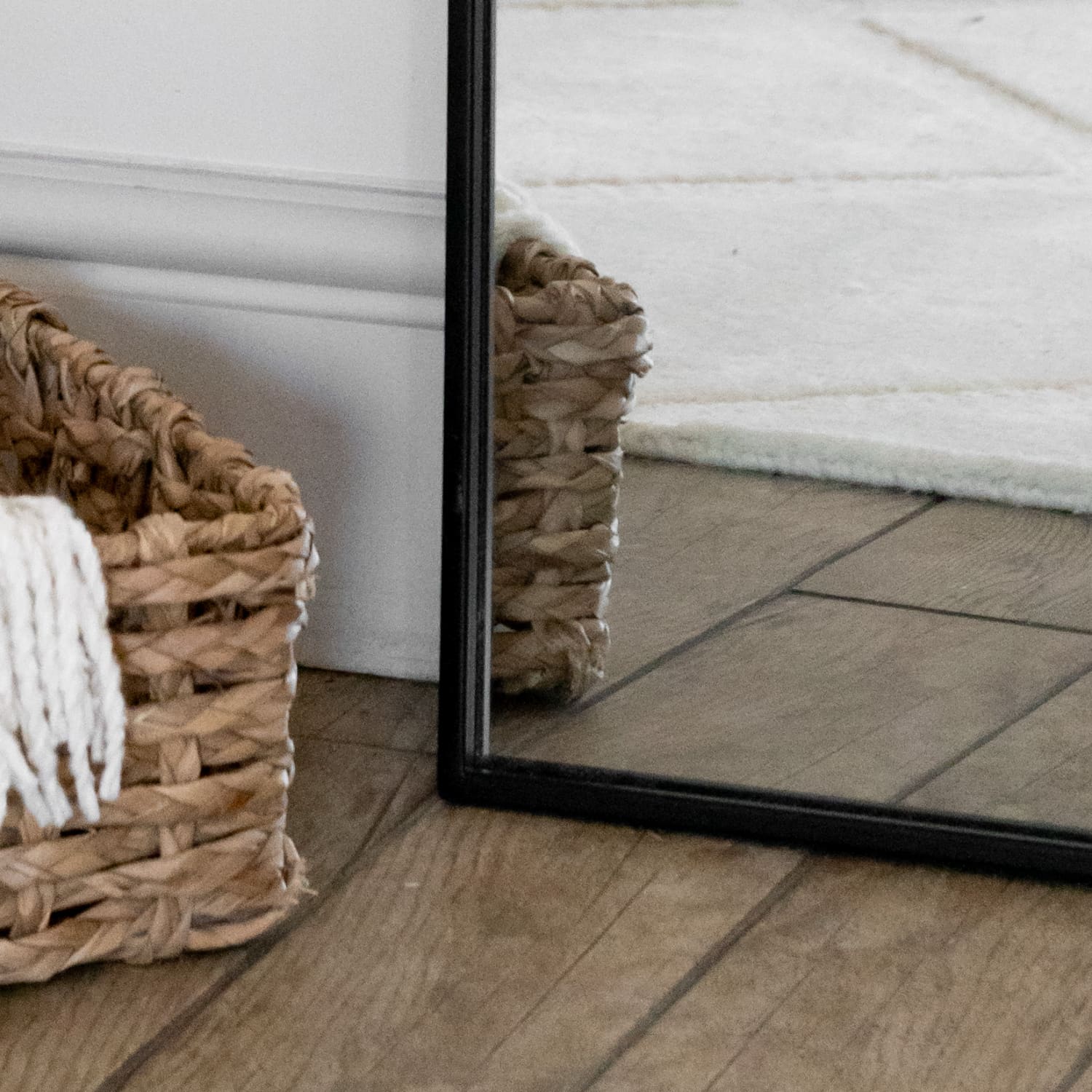 Yoko - Full Length Black Metal Gentle Arch Mirror - 180cm x 90cm-1